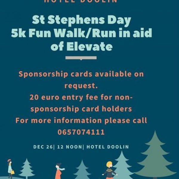 St Stephens Day Fun Family Walk/Jog/Run in aid of Elevate