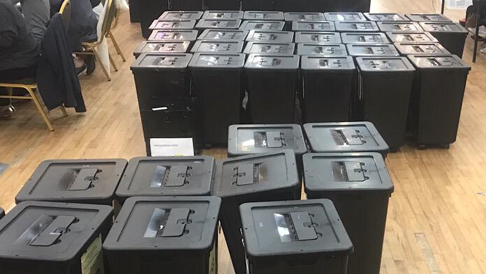 2019 Election Ballot Boxes