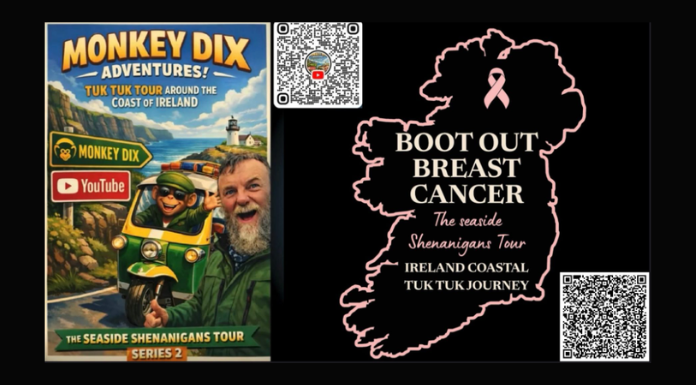 Pink Tuk Tuk Visits Clare For Boot Out Breast Cancer