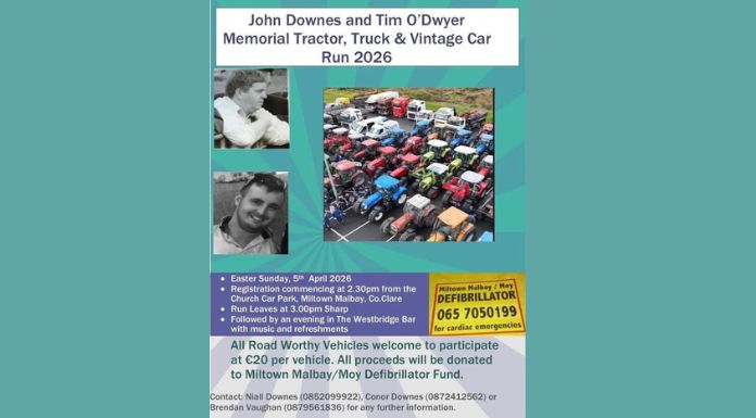 Two West Clare Men To Be Honoured In Tractor Run This Weekend