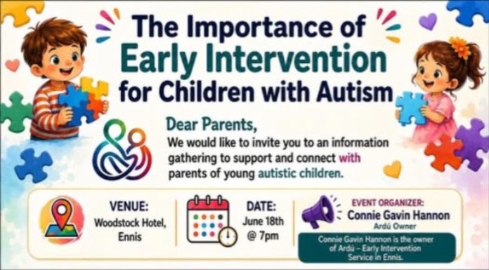 Information Evening On Autism In Ennis This Evening