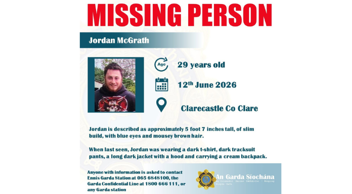 Gardaí Appealing For Information On Man Missing From Clarecastle