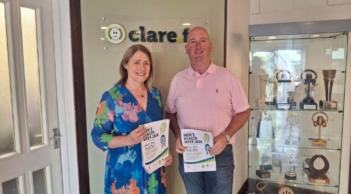 Clare Men Encouraged To Take ‘One Small Step’ For Their Wellbeing