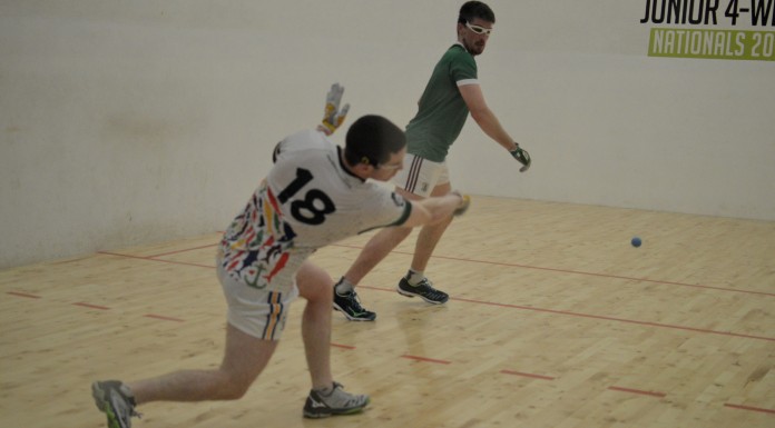 Breacach Open Final: Diarmuid Nash, left, in action against Martin Mulkerrins