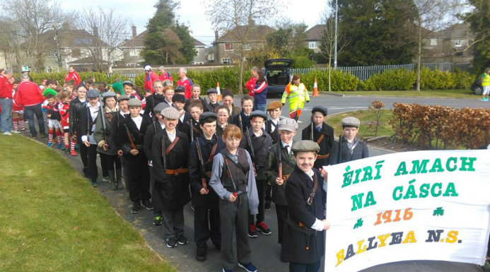 This group of Ballyea children took part in last year's St. Patrick's Day Parade in Ennis, but are likely elsewhere this year! Photo: © Clare FM