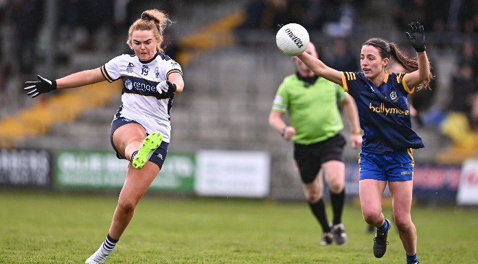 Clare's Ciara McCarthy in action in the LIDL National Ladies Football League Division Three Final. Pic (c) Sportsfile