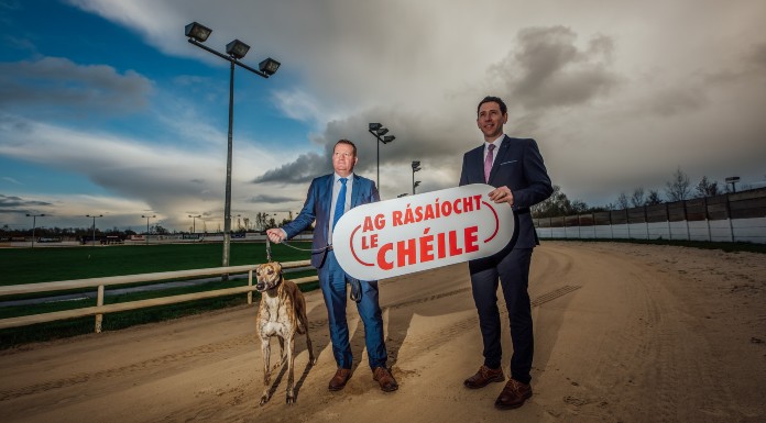 Derek Frehill Director of Racing Philip Peake Interim CEO launch Ag Rásaíocht Le Chéile