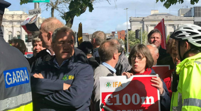 IFA protestors in Cork. Picture: Niamh Áine Ryan