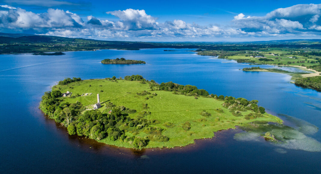 **No repro fee** Inis Cealtra (Holy Island) on Lough Derg in County Clare.