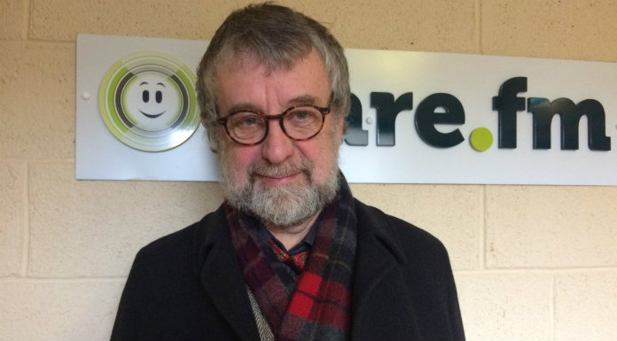 Author, playwright and historian Michael Harding in studio