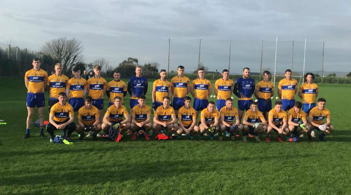 The Clare team that played Waterford in the 2019 McGrath Cup Semi-Final.