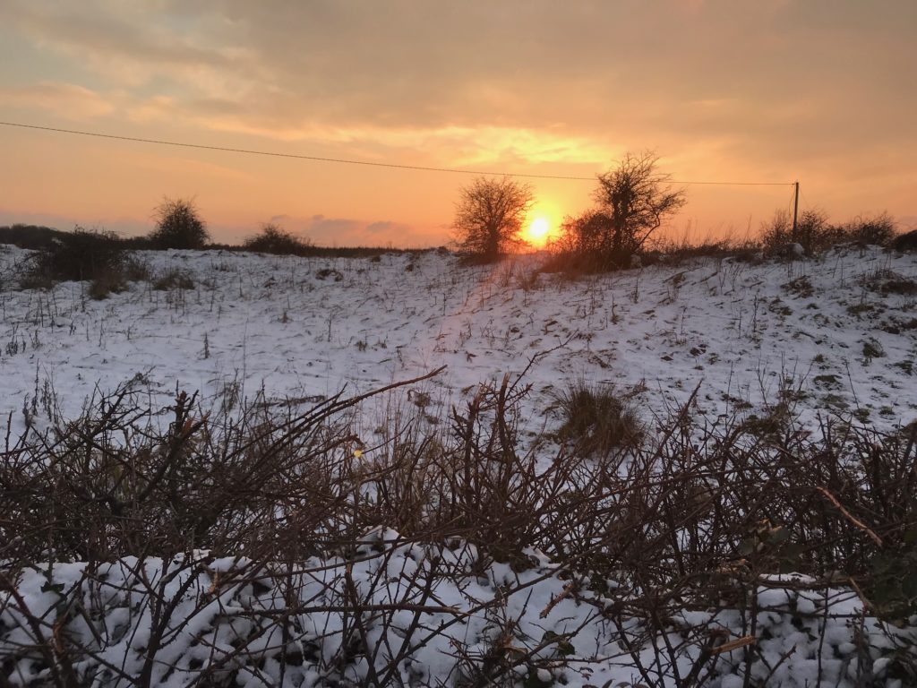 Snowy Sunset February 2018